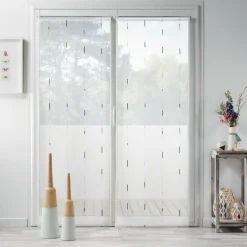 Voilage|DOUCEUR D'INTERIEUR Paire de voilages passe-tringle (70 x 240 cm) Chenilla Gris