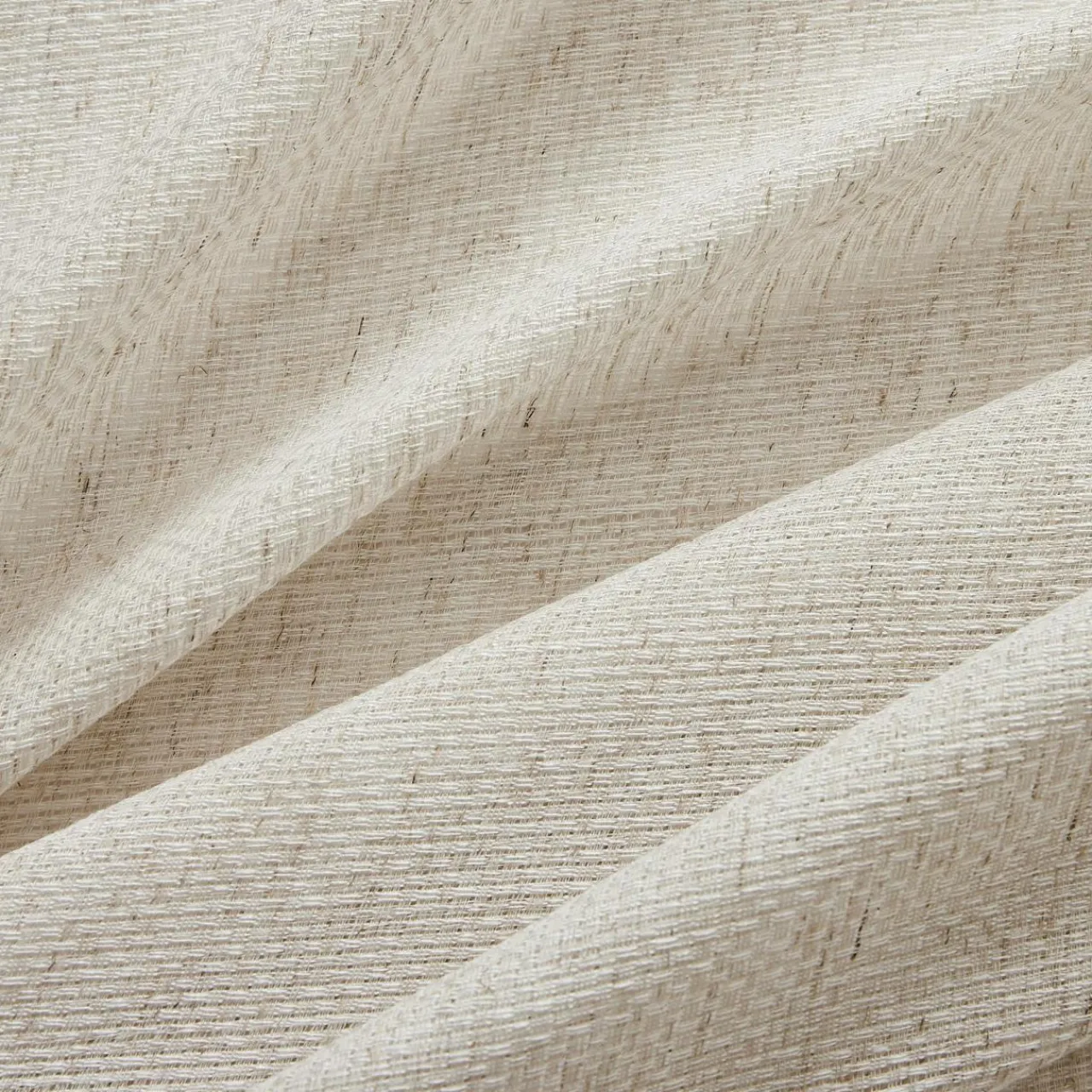 Voilage|EMINZA Paire de voilages passe-tringle effet lin (60 x 120 cm) Luca Beige