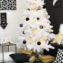 Déco Et Objet De Noël|Déco Et Objet Lumineux|Feeric Lights & Christmas Pancarte lumineuse à piles (H40 cm) Dépôt de cadeaux Blanc chaud