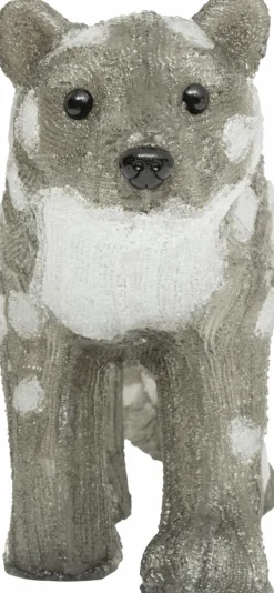 Déco Et Objet Lumineux|JJA Panthère lumineuse 60 LED (H32 cm) Nox Blanc froid Gris