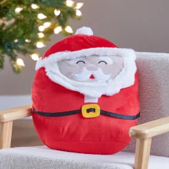 Père Noël, Animaux Et Personnage|JJA Peluche (H35 cm) Joyeux Papa Noël Rouge
