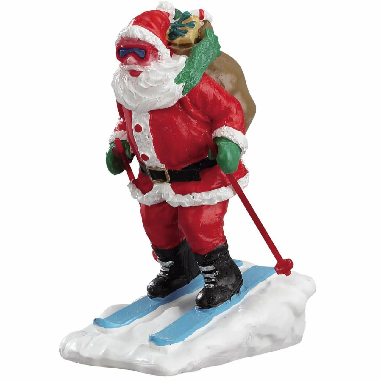 Village De Noël Lemax|LEMAX Personnage Père Noël skieur