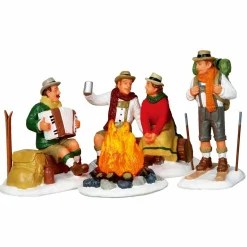 Village De Noël Lemax|LEMAX Personnages Fête du ski Alpin