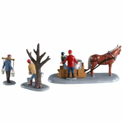 Village De Noël Lemax|LEMAX Personnages La récolte du sirop d'érable