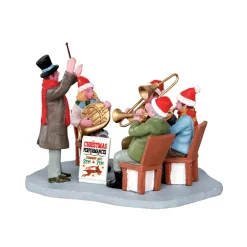 Village De Noël Lemax|LEMAX Personnages Orchestre du Gazebo
