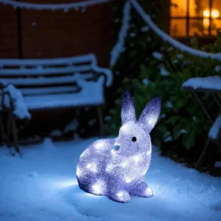 Déco Et Objet Lumineux|Feeric Lights & Christmas Petit lapin lumineux 30 LED (H26 cm) Sasha Blanc froid