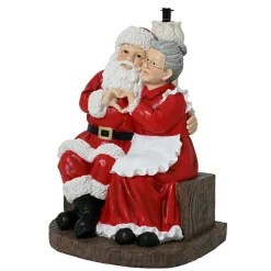 Cache Pied Sapin|KAEMINGK Pied de sapin géant (H97 cm) Père et Mère de Noël Rouge