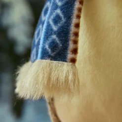 Père Noël, Animaux Et Personnage|KAEMINGK Pingouin de Noël (H26 cm) Igloo écharpe bleu clair Gris