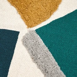 Plaid Et Jeté|STOF Plaid coton recyclé (125 x 150 cm) Blokken Multicolore