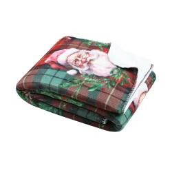 Plaid, Coussin Et Tapis De Noël|STOF Plaid de Noël (130 x 160 cm) Harold Multicolore
