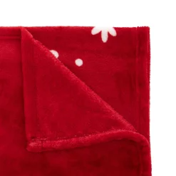 Plaid, Coussin Et Tapis De Noël|FEERIC LIGHTS Plaid de Noël (130 x 180 cm) Merry Christmas Rouge