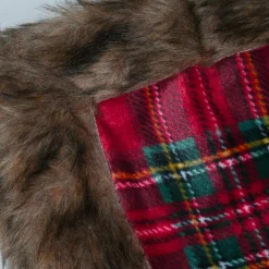 Plaid, Coussin Et Tapis De Noël|STOF Plaid de Noël en flanelle (130 x 160 cm) Carreaux Tartan et vert Rouge