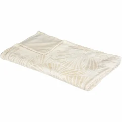 Plaid Et Jeté|ATMOSPHERA Plaid doux (150 cm) Filo Ivoire