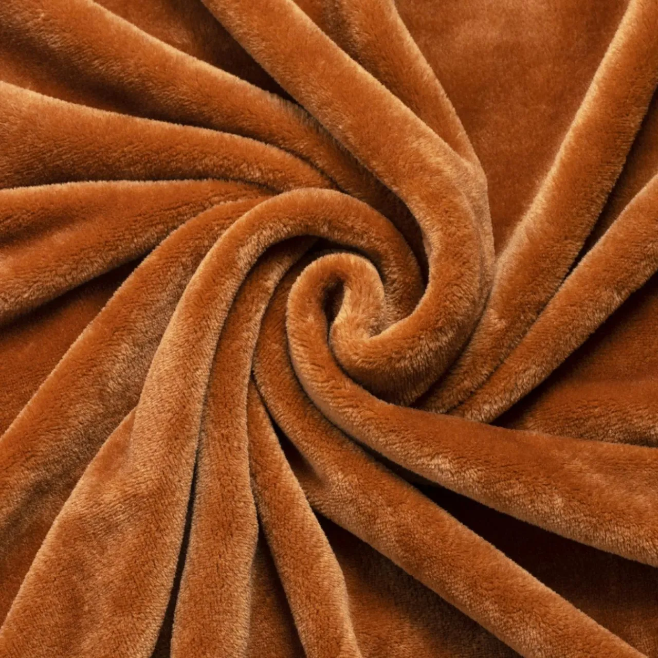 Plaid Et Jeté|EMINZA Plaid doux flanelle (130 x 180 cm) Didou Cuivre