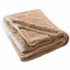 Plaid Et Jeté|douceur d'intu017drieur Plaid fausse fourrure (180 x 220 cm) Foxy Taupe