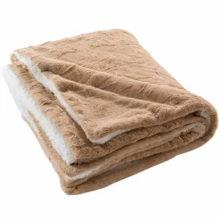 Plaid Et Jeté|douceur d'intu017drieur Plaid fausse fourrure (125 x 150 cm) Foxy Taupe