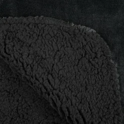 Plaid Et Jeté|LOVELY CASA Plaid polaire (160 cm) Michigan Gris Anthracite