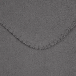 Plaid Et Jeté|STOF Plaid polaire (125 x 150 cm) Carlton Gris Anthracite