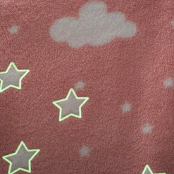Coussin Et Plaid Enfant|Coussin Et Plaid Enfant|Atmosphera createur d'interieur for kids Plaid polaire phosphorescent enfant (125 x 150 cm) Voie lactée Rose