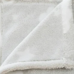 Coussin Et Plaid Enfant|Coussin Et Plaid Enfant|Atmosphera createur d'interieur for kids Plaid polaire phosphorescent enfant (125 x 150 cm) Voie lactée Gris clair