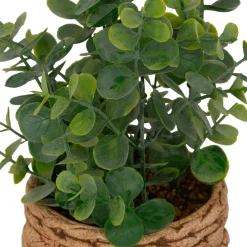 Plante Artificielle|Atmosphera, cru017dateur d'intu017drieur Plante artificielle en pot cimenté (H27 cm) Eucalyptus Jaye Vert