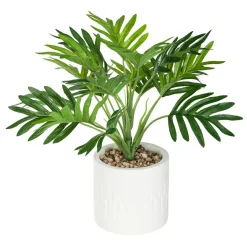 Plante Artificielle|ATMOSPHERA Plante artificielle (H28 cm) Plante grasse en pot Vert