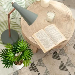 Plante Artificielle|ATMOSPHERA Plante artificielle (H28 cm) Plante grasse en pot Vert