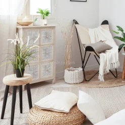 Plante Artificielle|ATMOSPHERA Plante artificielle (H28 cm) Plante grasse en pot Vert