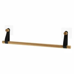 Rangement Salle De Bain|TENDANCE Porte serviette adhésif 1 barre (50 cm) Easy Chic Noir