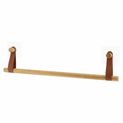 Rangement Salle De Bain|TENDANCE Porte serviette adhésif 1 barre (50 cm) Easy Chic Caramel