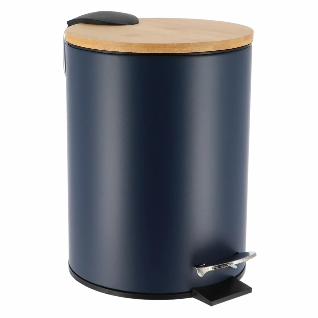 Accessoire Salle De Bain|TENDANCE Poubelle à pédale avec frein de chute Timeless e Bleu