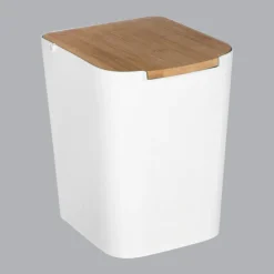 Accessoire Salle De Bain|INSTANT D'O Poubelle Baltik Blanc