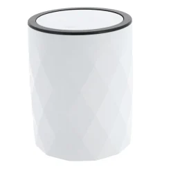 Accessoire Salle De Bain|TENDANCE Poubelle salle de bain 6L Rubby Blanc