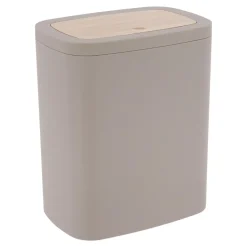 Accessoire Salle De Bain|TENDANCE Poubelle salle de bain 5L Cosy Beige
