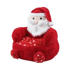Plaid, Coussin Et Tapis De Noël|STOF Pouf Père Noël enfant (45 x 45 cm) Edgard Rouge