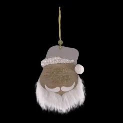 Décoration De Sapin|Feeric Lights & Christmas Père Noël à suspendre (H15 cm) Barbe en poil Blanc