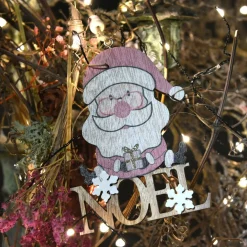 Décoration De Sapin|BLACHERE Père Noël à suspendre (H12 cm) Neil Rose