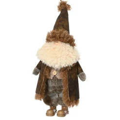 Père Noël, Animaux Et Personnage|KAEMINGK Père Noël déco traditionnel (H45 cm) Georges barbe blanche Marron