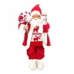 Père Noël, Animaux Et Personnage|Feeric Lights & Christmas Père Noël déco Traditionnel (H45 cm) Gilles Rouge