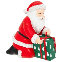 Père Noël, Animaux Et Personnage|JJA Père Noël décoratif (H15 cm) Nuit de Noël Rouge