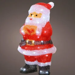 Père Noël, Animaux Et Personnage|Déco Et Objet Lumineux|EMINZA Père Noël lumineux 60 LED (H41 cm) Billy Blanc froid