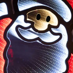 Père Noël, Animaux Et Personnage|Déco Et Objet De Noël|KAEMINGK Père Noël lumineux 891 LED (H120 cm) Infinity Blanc froid et Multicolore