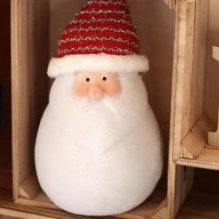 Père Noël, Animaux Et Personnage|Déco Et Objet Lumineux|KAEMINGK Père Noël lumineux à piles 4 LED (H31 cm) Ennry Blanc chaud