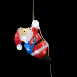 Déco Et Objet Lumineux|Feeric Lights & Christmas Père Noël lumineux à piles 20 LED (H23 cm) Jeannot Blanc froid