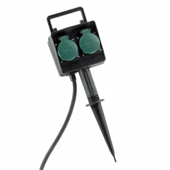 Accessoire Électrique|KAEMINGK Prise piquet de jardin 2 pôles