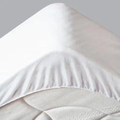 Protection De Literie|STOF Protège-matelas imperméable (160 x 200 cm) Tricia Blanc