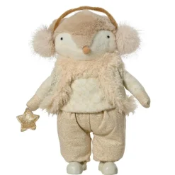 Père Noël, Animaux Et Personnage|KAEMINGK Renard de Noël debout (H41 cm) Etoile scandinave dée Or