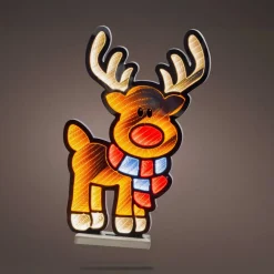 Père Noël, Animaux Et Personnage|Déco Et Objet Lumineux|KAEMINGK Renne lumineux 324 LED (H60 cm) Infinity Blanc chaud et froid Multicolore