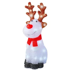 Père Noël, Animaux Et Personnage|Déco Et Objet Lumineux|EMINZA Renne lumineux 40 LED (H50 cm) Dasher Blanc froid