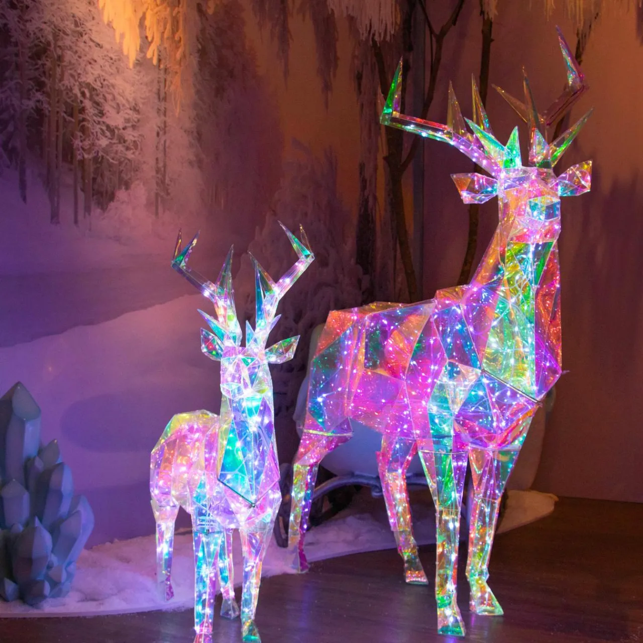 Personnage, Objet Grand Format|Père Noël, Animaux Et Personnage|KAEMINGK Renne lumineux 145 Micro LED (H105 cm) Ice Blanc froid